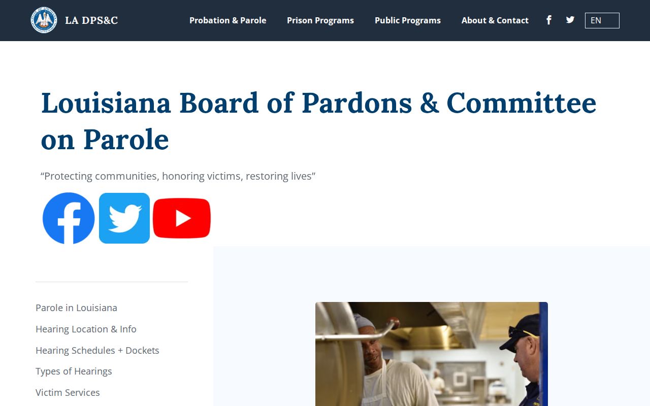 Plaquemines Parish probation and parole Board overview